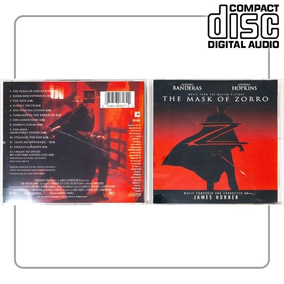 The Mask of Zorro Soundtrack 1998 - Music CD - Picture 2 of 2